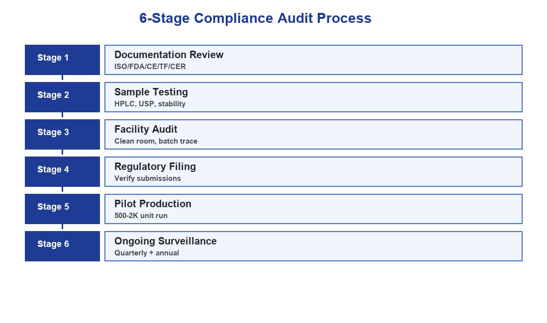 Heat Patch Manufacturer 6-Stage Audit Process