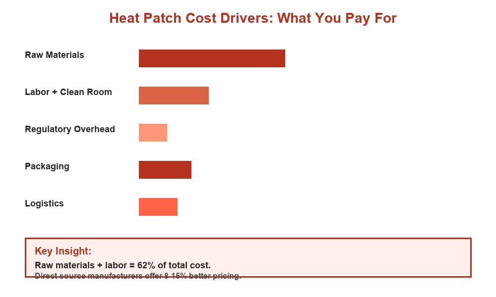 Heat Patch Cost Drivers Breakdown