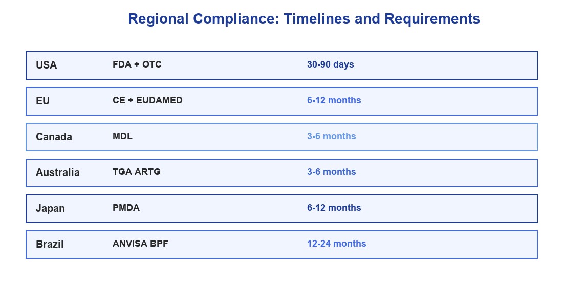 Heat Patch Manufacturer Regional Compliance Map