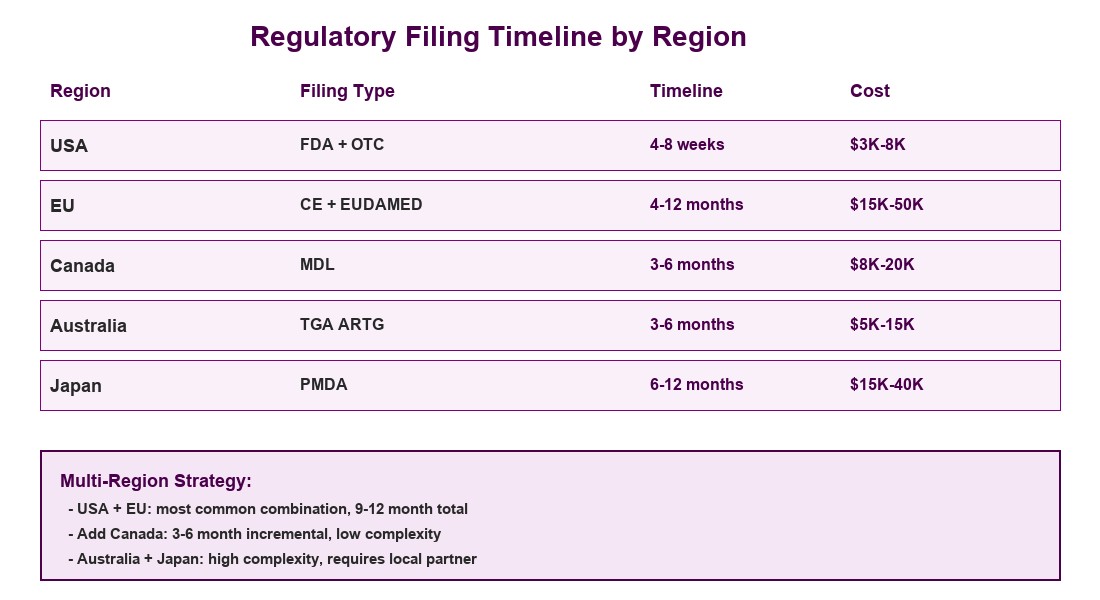 Heat Patch Private Label Regulatory Filing Timeline by Region