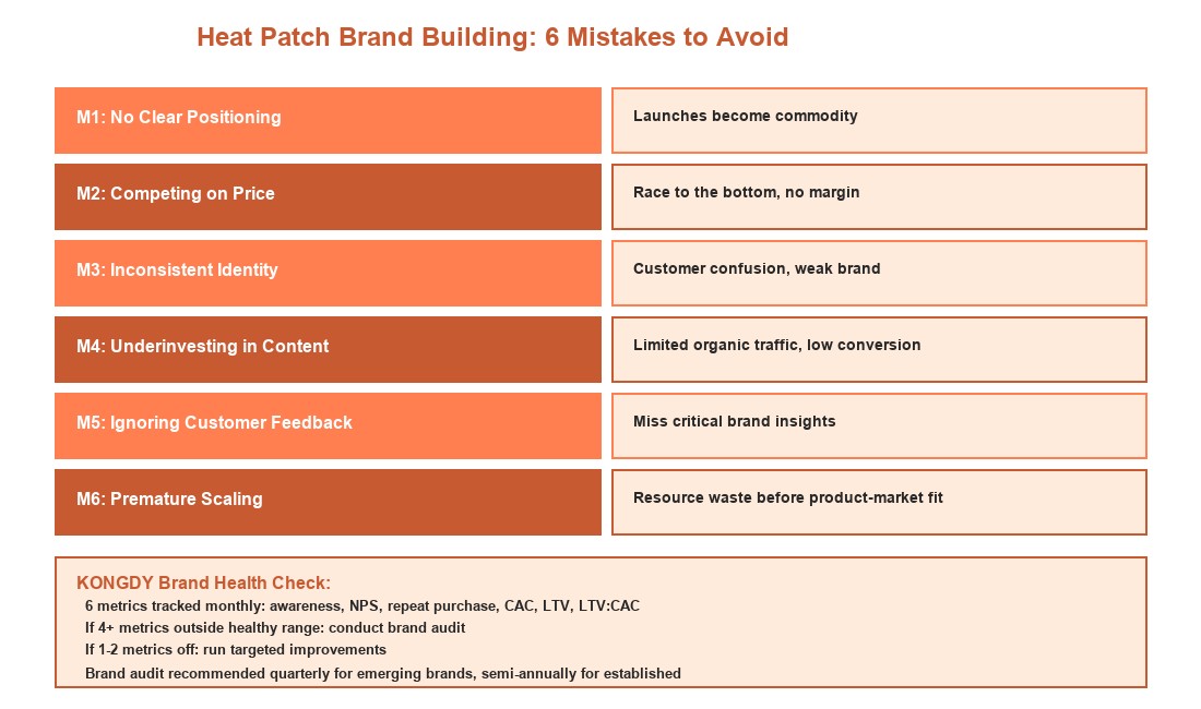 Heat Patch Brand Building 6 Mistakes to Avoid Framework