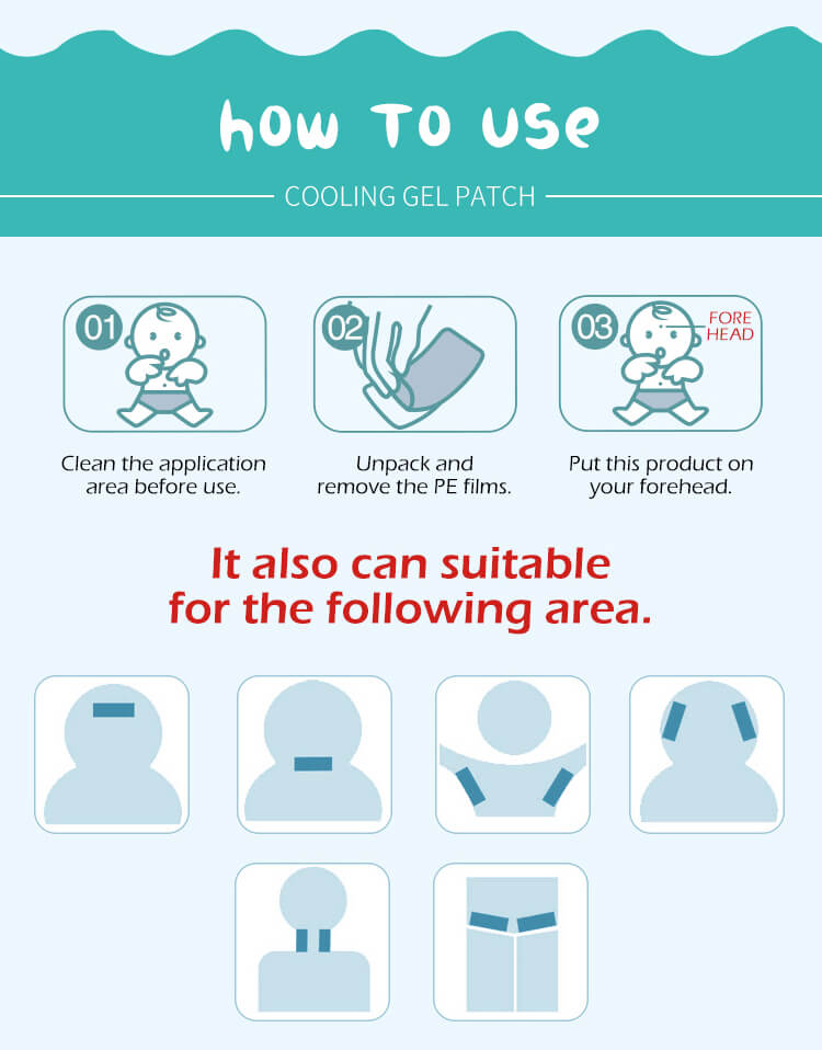 Private Label fever cooling patch