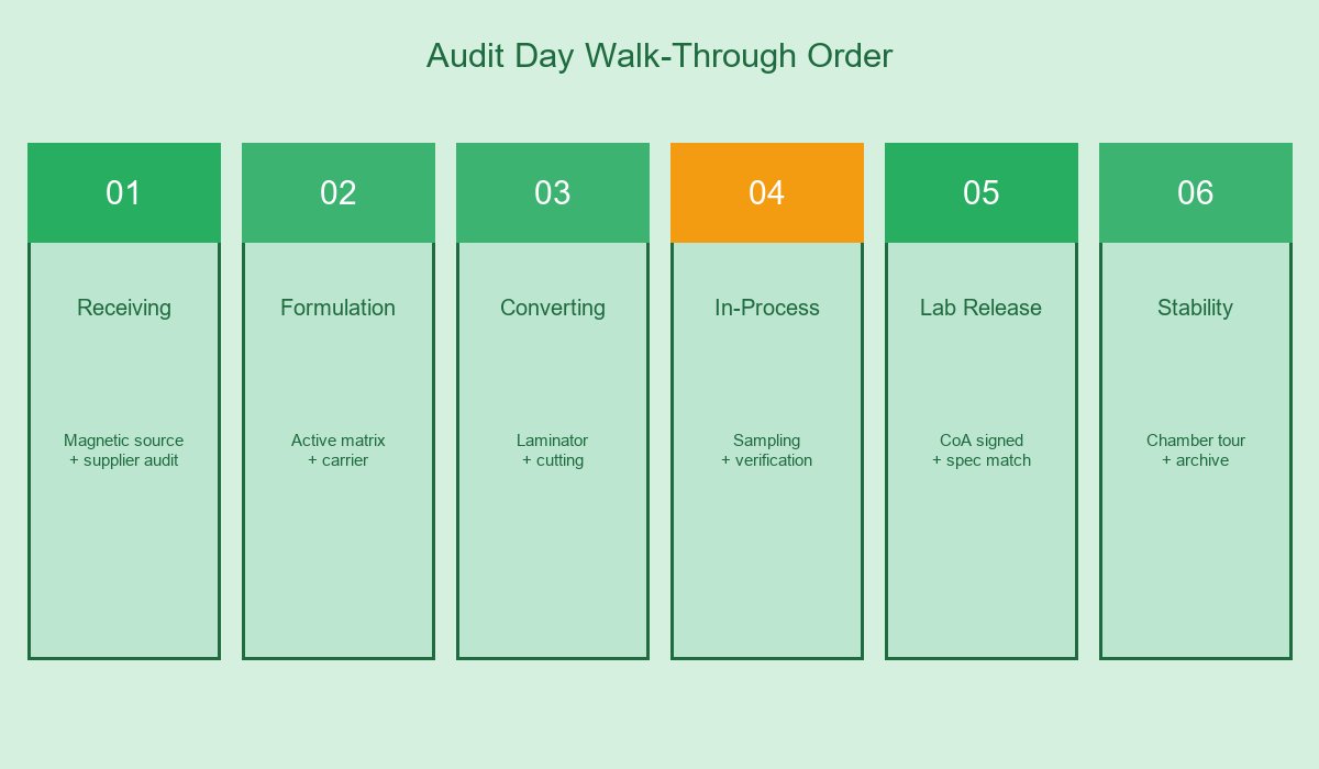 Audit Day Walk-Through Order